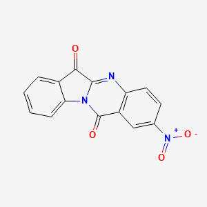 molecular formula C15H7N3O4 B8797871 2-Nitroindolo[2,1-b]quinazoline-6,12-dione 