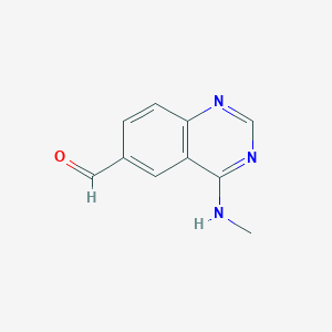 molecular formula C10H9N3O B8797917 4-(Methylamino)quinazoline-6-carbaldehyde CAS No. 648449-04-1