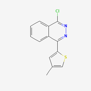 molecular formula C13H9ClN2S B8797978 1-Chloro-4-(4-methylthiophen-2-yl)phthalazine 