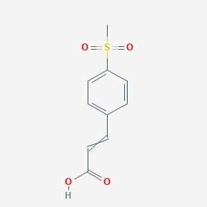 molecular formula C10H10O4S B8797987 3-(4-Methanesulfonyl-phenyl)-acrylic acid 