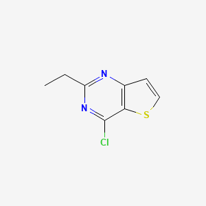 molecular formula C8H7ClN2S B8798020 4-Chloro-2-ethylthieno[3,2-d]pyrimidine 