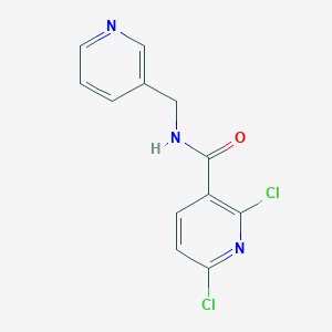 molecular formula C12H9Cl2N3O B8798073 2,6-dichloro-N-(pyridin-3-ylmethyl)pyridine-3-carboxamide 