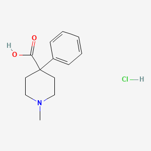 molecular formula C13H18ClNO2 B8798149 1-Methyl-4-phenylpiperidine-4-carboxylic acid hydrochloride 