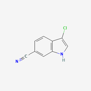 3-chloro-1H-indole-6-carbonitrile