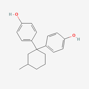molecular formula C19H22O2 B8798174 Phenol, 4,4'-(3-methylcyclohexylidene)bis- CAS No. 110047-22-8