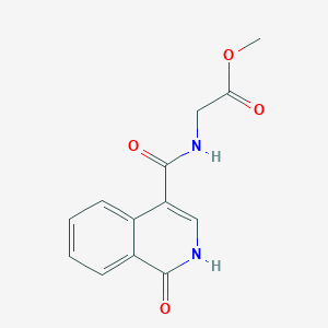molecular formula C13H12N2O4 B8798175 methyl N-[(1-oxo-1,2-dihydroisoquinolin-4-yl)carbonyl]glycinate 