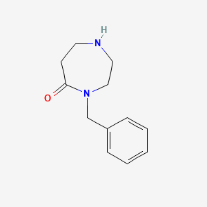 molecular formula C12H16N2O B8798180 4-Benzyl-1,4-diazepan-5-one 