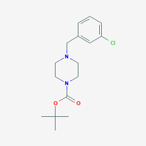 molecular formula C16H23ClN2O2 B8798192 Tert-butyl 4-[(3-chlorophenyl)methyl]piperazine-1-carboxylate CAS No. 305860-09-7