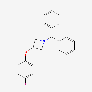 B8798262 1-Benzhydryl-3-(4-fluorophenoxy)azetidine CAS No. 63843-76-5