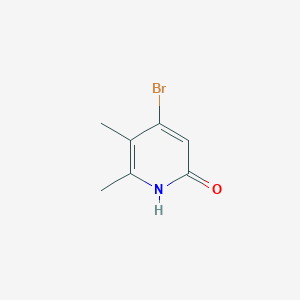 molecular formula C7H8BrNO B8798343 4-bromo-5,6-dimethylpyridin-2(1H)-one CAS No. 640721-49-9