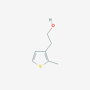 molecular formula C7H10OS B8798394 2-(2-Methylthiophen-3-YL)ethanol 