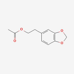 molecular formula C11H12O4 B8798470 2-(1,3-Benzodioxol-5-yl)ethyl acetate CAS No. 85263-29-2