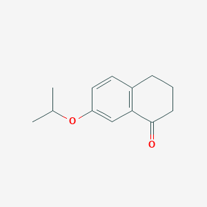 molecular formula C13H16O2 B8798508 7-Isopropoxy-3,4-dihydronaphthalen-1(2H)-one 
