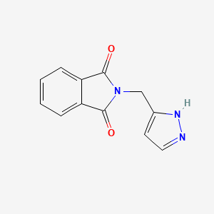 molecular formula C12H9N3O2 B8798516 2-(2H-Pyrazol-3-ylmethyl)isoindole-1,3-dione 