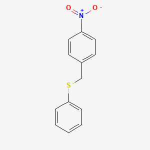 molecular formula C13H11NO2S B8798517 1-Nitro-4-[(phenylsulfanyl)methyl]benzene CAS No. 7703-38-0