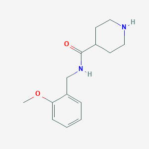 molecular formula C14H20N2O2 B8798531 N-(2-Methoxybenzyl)piperidine-4-carboxamide 