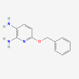 molecular formula C12H13N3O B8798535 6-(Benzyloxy)pyridine-2,3-diamine 