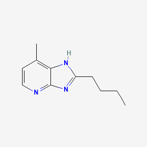 molecular formula C11H15N3 B8798579 2-Butyl-7-methyl-1H-imidazo[4,5-b]pyridine CAS No. 133052-03-6