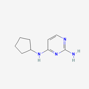 molecular formula C9H14N4 B8798592 N4-cyclopentylpyrimidine-2,4-diamine 