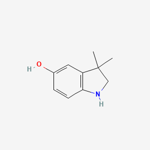 molecular formula C10H13NO B8798611 3,3-Dimethylindolin-5-ol 