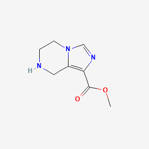 molecular formula C8H11N3O2 B8798634 Methyl 5,6,7,8-tetrahydroimidazo[1,5-a]pyrazine-1-carboxylate 