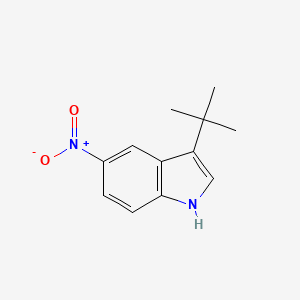molecular formula C12H14N2O2 B8798721 3-(tert-butyl)-5-nitro-1H-indole 