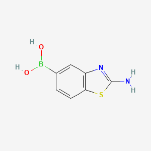 B8798788 (2-Amino-1,3-benzothiazol-5-yl)boronic acid CAS No. 590417-69-9