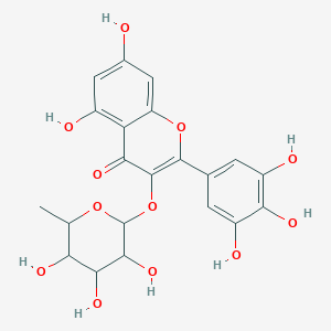 molecular formula C21H20O12 B8798848 Myricetin 3-rhamnoside 