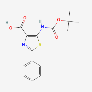 5-((tert-Butoxycarbonyl)amino)-2-phenylthiazole-4-carboxylic acid