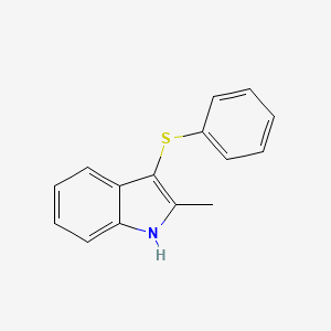 molecular formula C15H13NS B8799017 2-methyl-3-(phenylthio)-1H-indole 