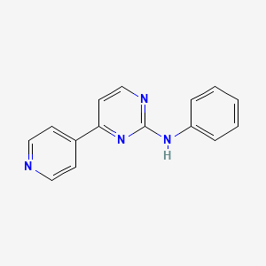 molecular formula C15H12N4 B8799037 N-phenyl-4-(pyridin-4-yl)pyrimidin-2-amine 