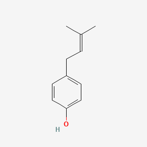 molecular formula C11H14O B8799068 PHENOL, p-(3-METHYL-2-BUTENYL)- CAS No. 1200-09-5