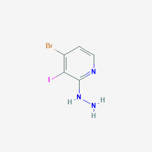 molecular formula C5H5BrIN3 B8799095 4-Bromo-2-hydrazinyl-3-iodopyridine CAS No. 917969-52-9