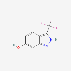 molecular formula C8H5F3N2O B8799120 3-(trifluoromethyl)-1H-indazol-6-ol 