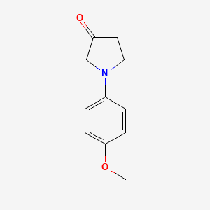 molecular formula C11H13NO2 B8799145 1-(4-Methoxyphenyl)pyrrolidin-3-one CAS No. 117652-42-3