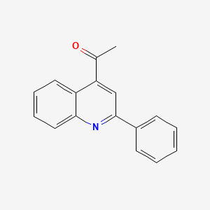 molecular formula C17H13NO B8799160 1-(2-Phenylquinolin-4-yl)ethanone CAS No. 7505-73-9