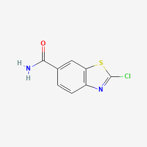 molecular formula C8H5ClN2OS B8799167 2-Chlorobenzo[d]thiazole-6-carboxamide 