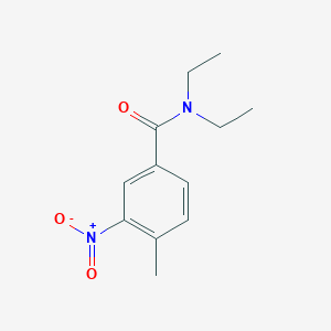 molecular formula C12H16N2O3 B8799259 N,N-diethyl-4-methyl-3-nitrobenzamide 