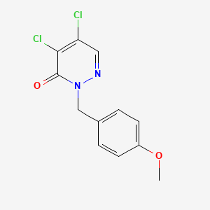 4,5-Dichloro-2-[(4-methoxyphenyl)methyl]pyridazin-3-one