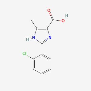 molecular formula C11H9ClN2O2 B8799315 2-(2-Chlorophenyl)-5-methyl-1h-imidazole-4-carboxylic acid CAS No. 725743-28-2