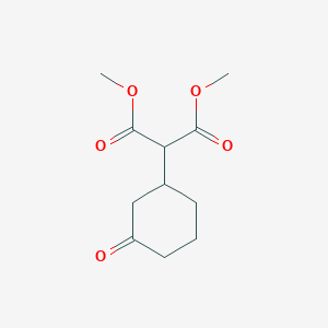 molecular formula C11H16O5 B8799326 Dimethyl 2-(3-oxocyclohexyl)propanedioate CAS No. 33646-18-3