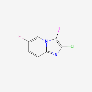 molecular formula C7H3ClFIN2 B8799340 2-Chloro-6-fluoro-3-iodoimidazo[1,2-A]pyridine 
