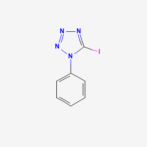 molecular formula C7H5IN4 B8799353 5-Iodo-1-phenyltetrazole CAS No. 16484-16-5