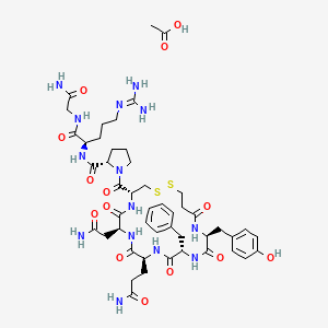 molecular formula C48H68N14O14S2 B8799378 Desmopressin acetate 