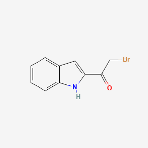 molecular formula C10H8BrNO B8799416 2-bromo-1-(1H-indol-2-yl)ethanone CAS No. 3470-72-2