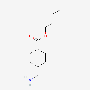 molecular formula C12H23NO2 B8799429 trans-Butyl 4-(aminomethyl)cyclohexanecarboxylate 