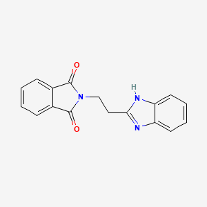 molecular formula C17H13N3O2 B8799464 2-(2-(1H-Benzo[d]imidazol-2-yl)ethyl)isoindoline-1,3-dione 