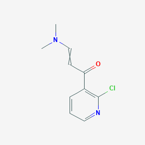 molecular formula C10H11ClN2O B8799482 3-Dimethylamino-1-(2-chloro-3-pyridyl)-2-propen-1-one 
