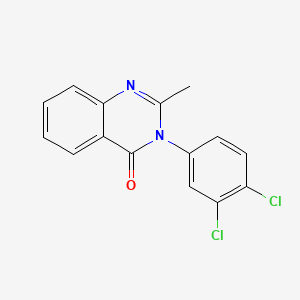 molecular formula C15H10Cl2N2O B8799512 3-(3,4-Dichloro-phenyl)-2-methyl-3H-quinazolin-4-one CAS No. 4285-67-0
