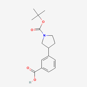 3-(1-(tert-Butoxycarbonyl)pyrrolidin-3-yl)benzoic acid